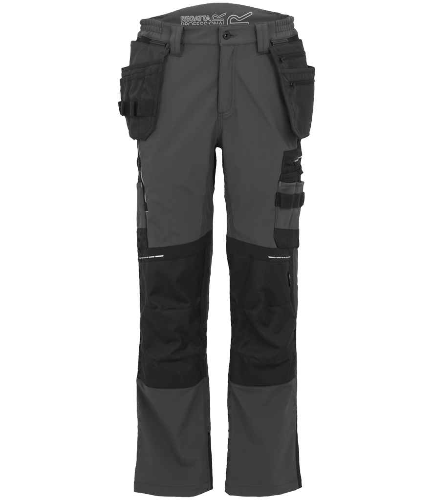 Regatta 4TEX Stretch Holster Trousers - Slate Grey/Black